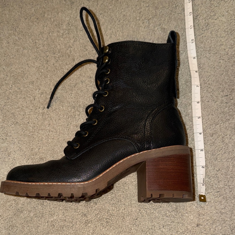 Crown Vintage Black Leather Ankle Boots - Picture 2 of 10